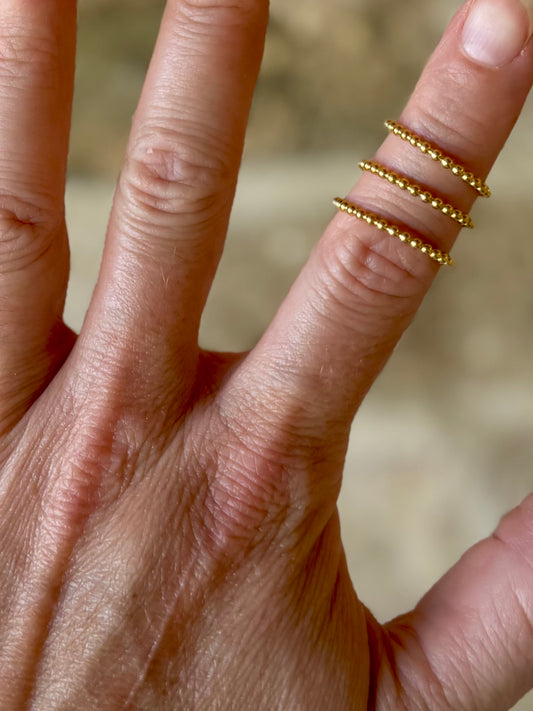Gold Bead Ring