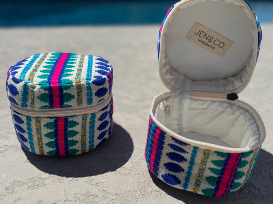 CS2285 Ansley Round Cotton Pouch/Cosmetic Bag