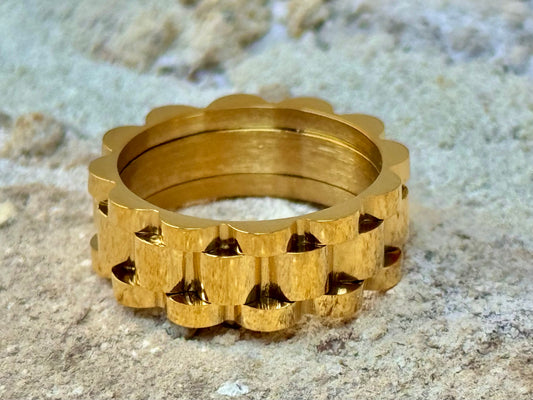 The Watch Band Ring-Wide