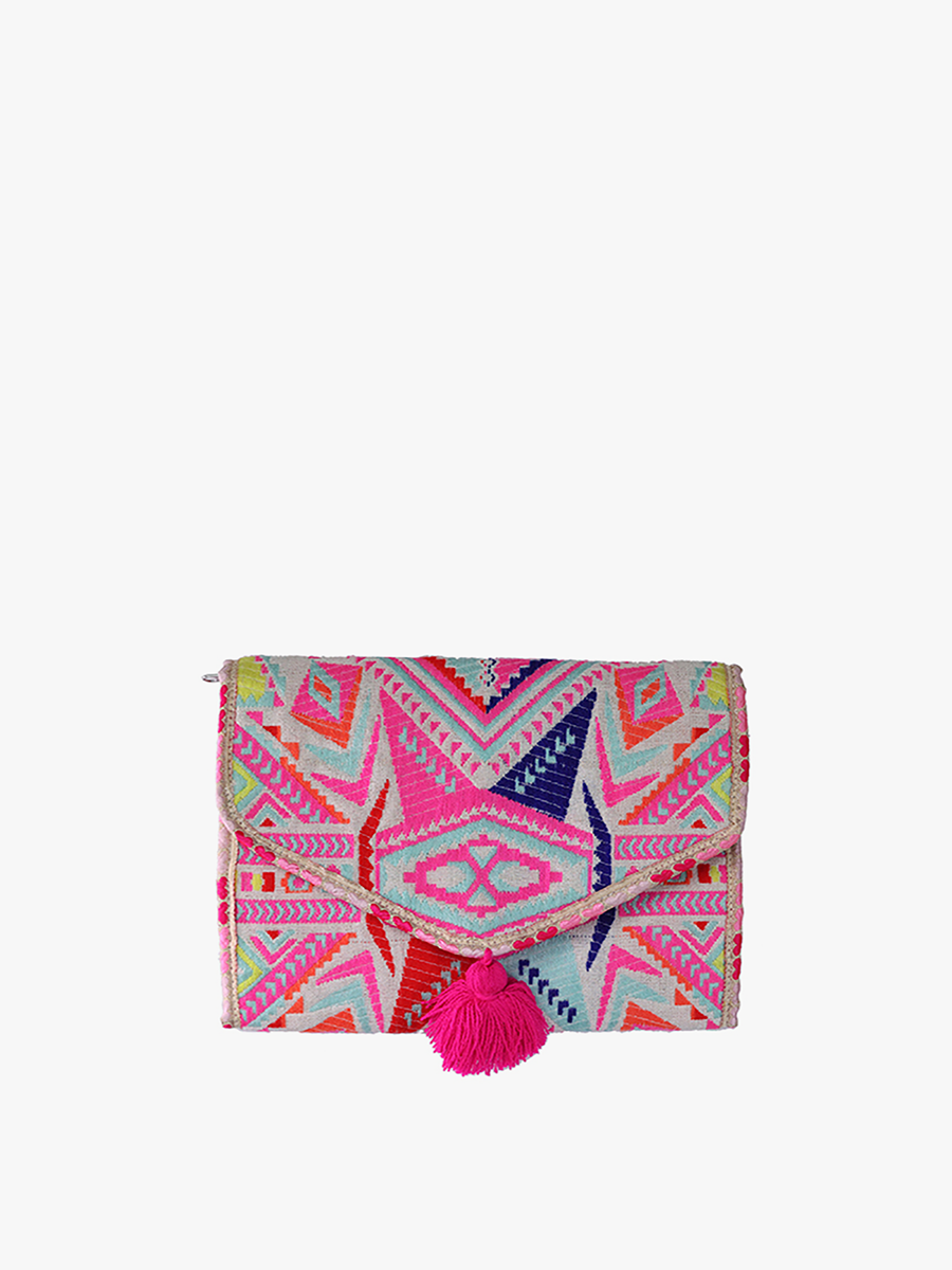 Katleya Patterned Cotton Jewelry Case/Pouch