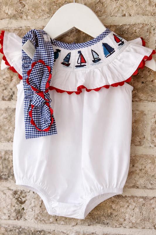 Mud Pie Sailboat Bubble w/ headband