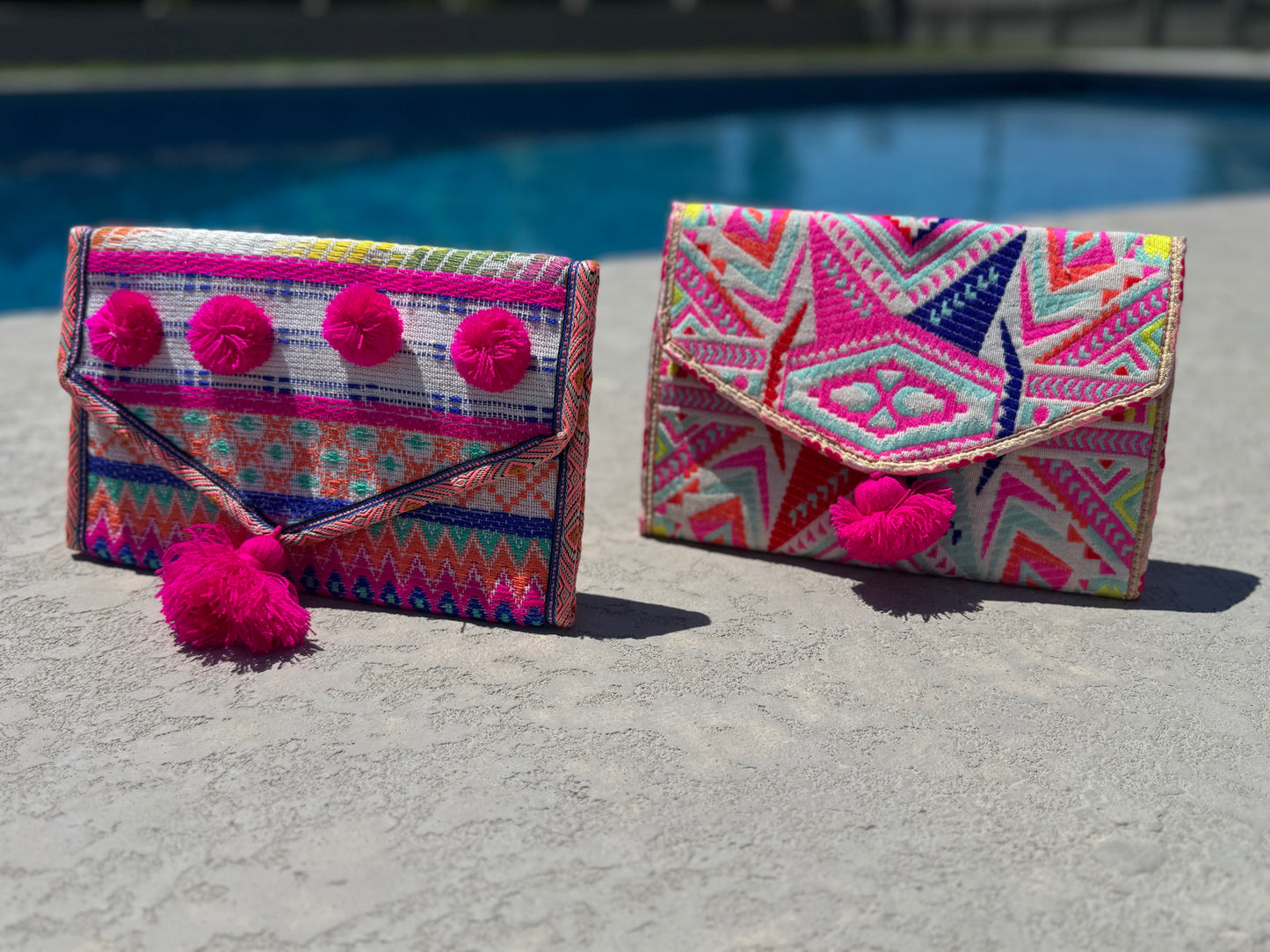 Katleya Patterned Cotton Jewelry Case/Pouch