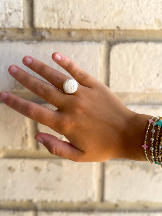 Freshwater Pearl Adjustable Ring