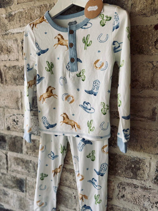 Mud Pie Western Pajama Set