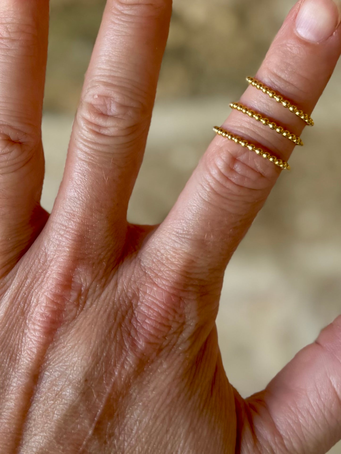 Gold Bead Ring