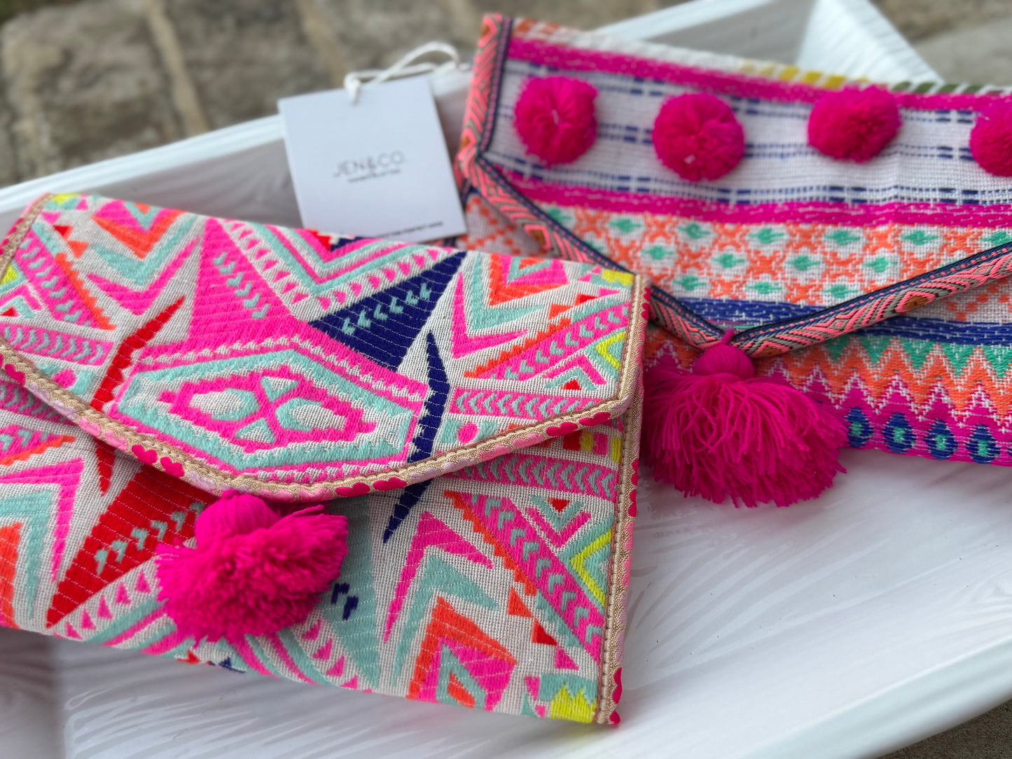 Katleya Patterned Cotton Jewelry Case/Pouch