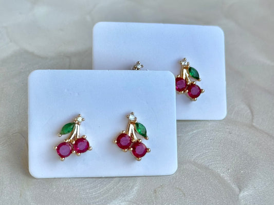 Cherry Stud Earrings