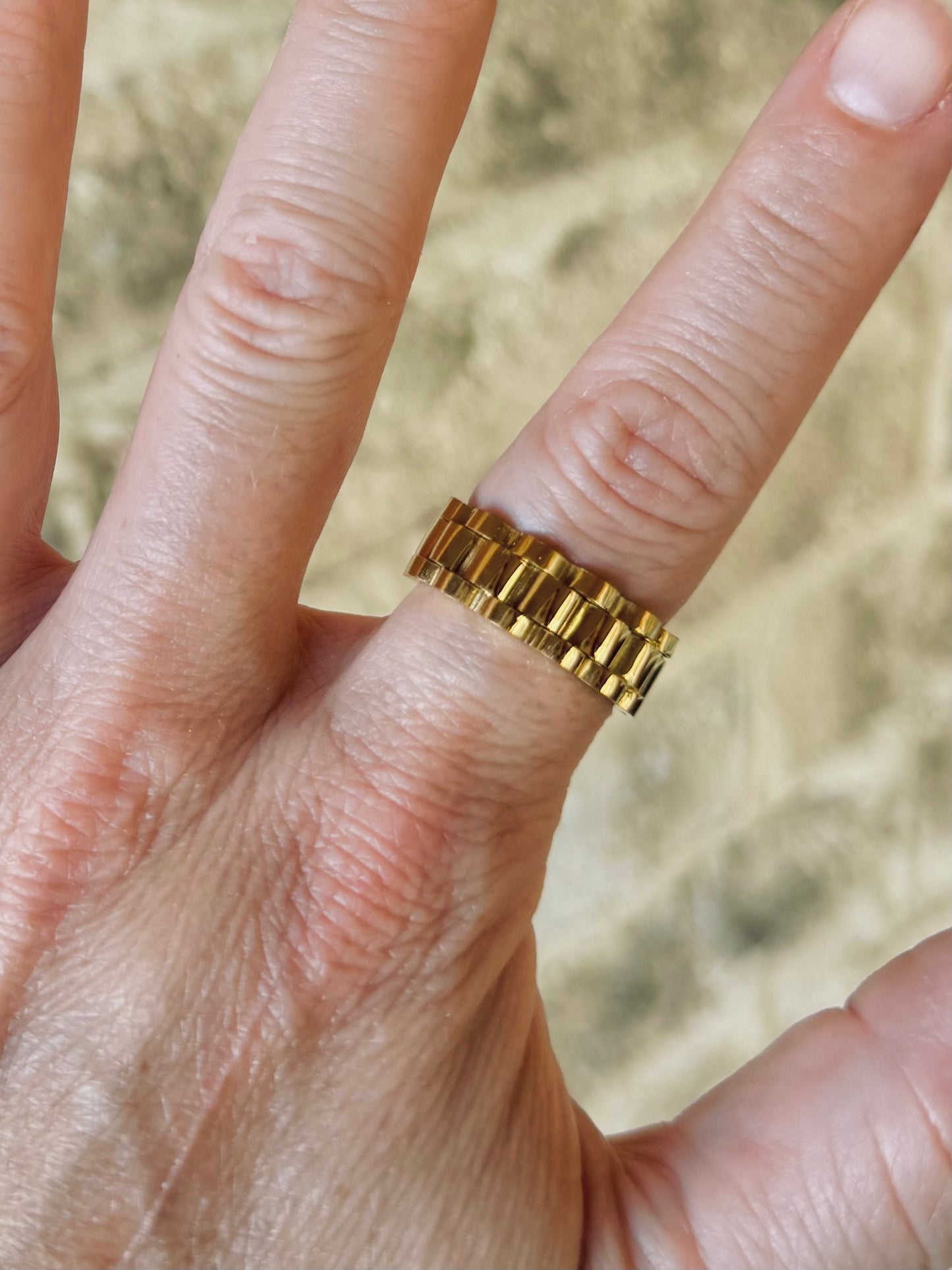 The Watch Band Ring-Wide