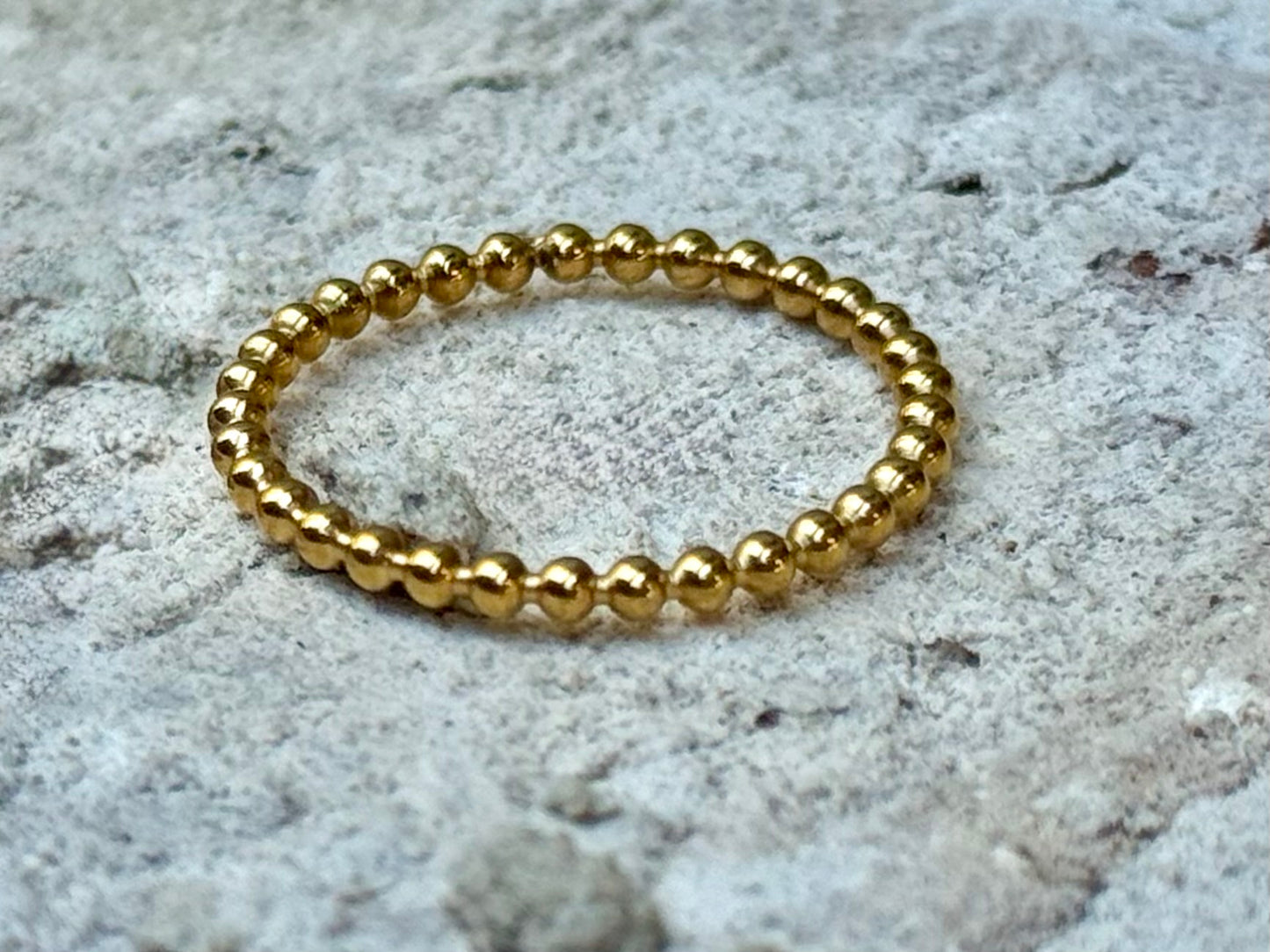 Gold Bead Ring