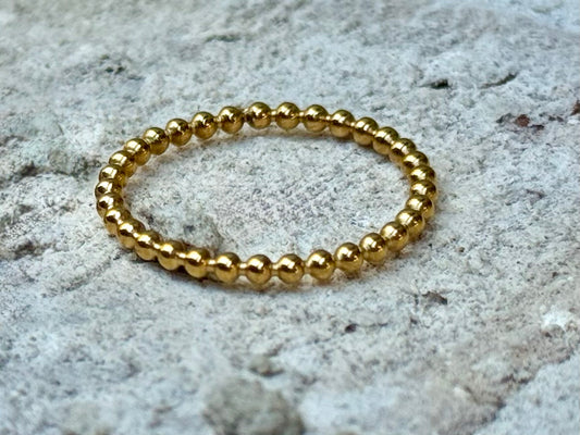 Gold Bead Ring