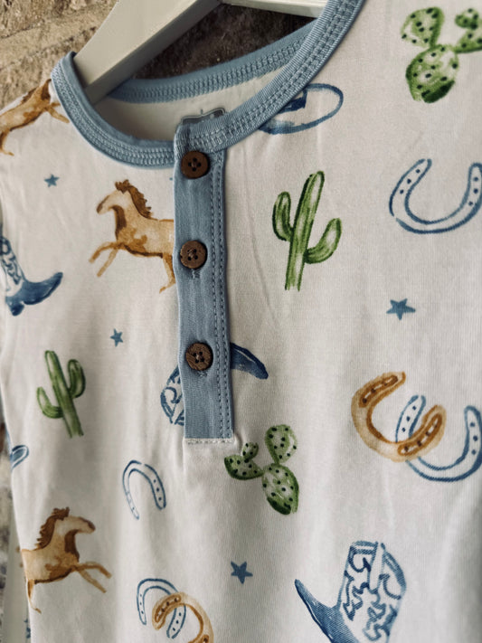 Mud Pie Western Pajama Set