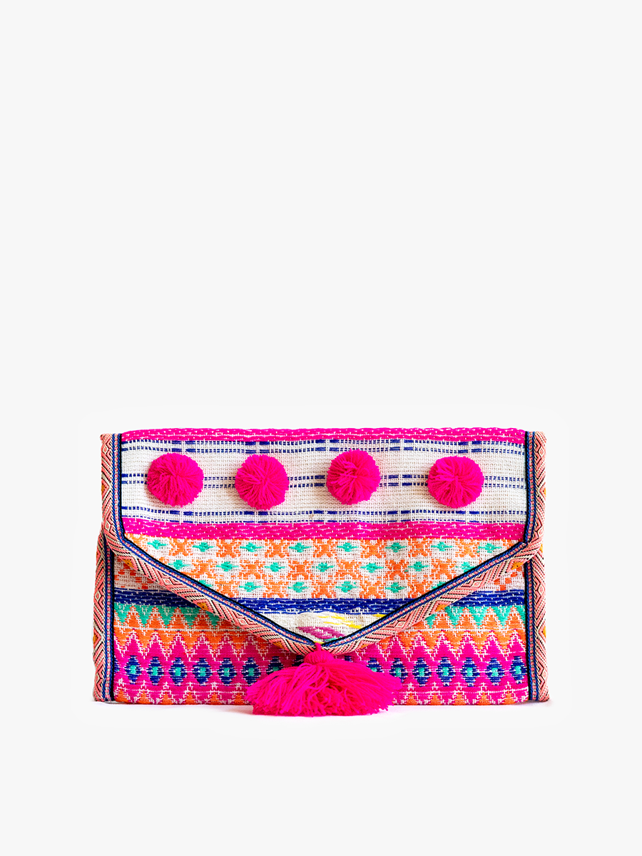 Katleya Patterned Cotton Jewelry Case/Pouch